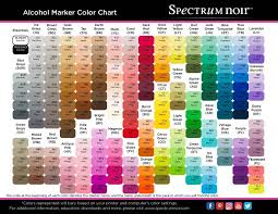 Free Printable Spectrum Noir Color Charts Coloring And