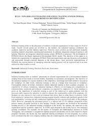 Industrial training report uitm pdf. Pdf Towards An Integrated Industrial Training System Intras Requirements Identification