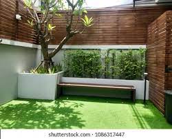 Grass garden design superawesomeclub info. Backyard Landscape Design Artificial Grass Garden Stock Photo Edit Now 1086317447