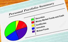 Personal Investment Portfolio With Pie Chart