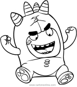How to draw oddbods | drawing coloring pages for kidsplease subscribe🤗 : Oddbods Coloring Pages