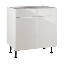 Cuisine cooke & lewis lounge chez castorama : Meuble De Cuisine Sixties Lin Facades 2 Portes 2 Tiroirs Caisson Bas L 80 Cm Castorama