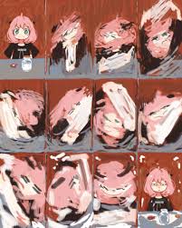 Ichiichizero2 Anya Spy x Family Cute Illustration - Reactor Anime