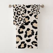 Leopard Print Bath Towel Set Zazzle Com In 2020 Leopard Print Bathroom Leopard Print Decor Leopard Print Bedding