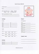 Free printable infant daily sheets. Daycare Forms Infant Daily Report