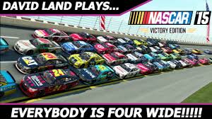 What are the shortest tracks in nascar? Everybody Is 4 Wide Nascar 15 Bonus Race At Talladega Youtube