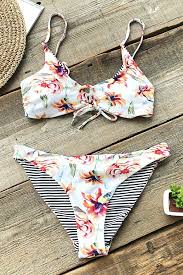 Bikini Reversible Raye Floral Bikini Raye Festival De Musique Mode