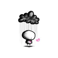 Black And White Cartoon Illustration Broken Heart Cartoon Broken Heart Image By Flipflop48 On Photobucket Rain Cartoon Cartoon Drawings Art