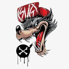 Cartoon Wolf Avatar Hand Painted Cartoon Wolf Head Portrait Png And Vector With Transparent Background For Free Download Cartoon Wolf Graffiti Graffiti Art