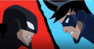 Batman Unlimited Black And Red Suit Manof2moro Batman Superhero Dc Heroes
