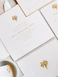 Image Result For Sugar Paper Palm Tree Motif Wedding Invitation Neutral Wedding Invitation Creative Wedding Invitations Wedding Stationery
