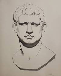 1st level #student Arturo Gomez @ysterofimia completes his first  #barguedrawing copy of #agrippa. #graphite