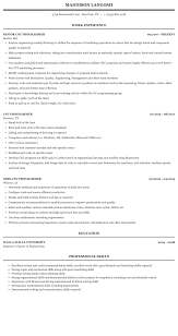 Cnc Programmer Resume Sample Mintresume