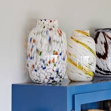 Hay Splash Glass Vase Glass Blowing Rock Painting Designs Conversation Piece