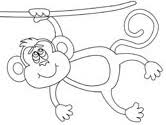 Print to start coloring these monkey coloring sheets now! Monkey Coloring Pages