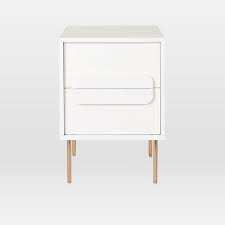 4.6 out of 5 stars 41 reviews. Gemini White Wood Brass 2 Drawer Nightstand