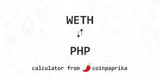 WETH to PHP Calculator | Convert WETH to Philippines Piso | Over 2500  currencies | Coinpaprika