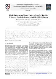 Need to translate penyambut tetamu from malay? Pdf The Effectiveness Of Using Malay Affixes For Handling Unknown Words In Unsupervised Hmm Pos Tagger