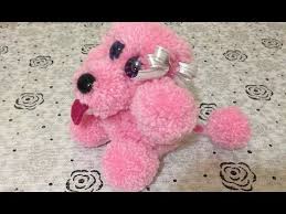 Ponpon Yapimi Pembe Kanis Cinsi Sevimli Kopek Diy Youtube Sevimli Kopekler Kopek Pembe