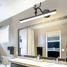 Light to shine on your bathroom mirror even when you don't have space for vanity lights. 16 5 22 5 28 38 Wide Linear Wall Light Rotatable Modernism Black Vanity Light Above Mirror Beautifulhalo Com