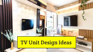 It serves as a background for the wall mounted television and is sleek and slim, occupying very little space. 50 Best Tv Unit Design For Living Room 2021 Modern Tv Cabinet Design Ideas Interiorindori Youtube