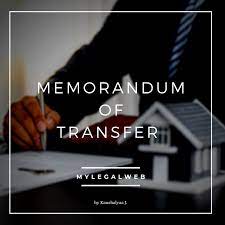 Maybe you would like to learn more about one of these? Memorandum Of Transfer Mylegalweb