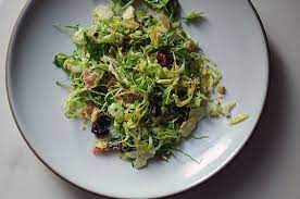 Brussels Sprouts Walnut Salad A La M Wells Recipe On Food52 Recipe Brussel Sprout Salad Sprouts Salad Sprout Recipes