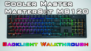 Cooler Master Masterset Ms120 Keyboard Rgb Settings Youtube