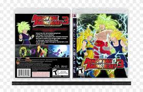 It was developed by spike and published by namco bandai for the playstation 3 and xbox 360 game consoles in north america; Img Dbz Raging Blast 3 Ps3 Clipart 4194356 Pikpng