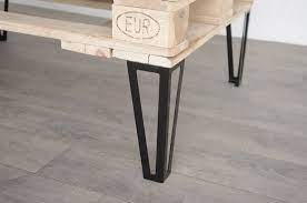 pied de table basse style epingle industriel 30cm acier thermolaque noir table basse table basse style industriel pied table basse