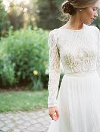 Bhldn spring 2015 wedding dresses | wedding inspirasi. This Cream Lace Top Pairs So Well With This High Waisted Skirt Source Flora Brid Cheap Wedding Dresses Online Online Wedding Dress Wedding Dress Long Sleeve