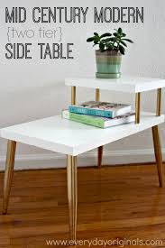 Mid Century Modern Two Tier Table Makeover Side Table Makeover Mid Century Modern Furniture Table Makeover