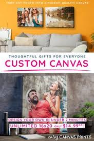 The 16 by 12 inches canvas print is big enough to catch your eye but small enough to fit between other wall hangings. Easy Canvas Prints Promotions