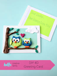 If you want to make your own business cards, starting with a blank sheet of paper isn't a great idea. Diy 4d Greeting Card Hello Creative Family