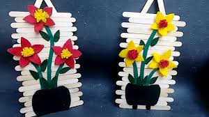 Ice Cream Stick Wall Decor Hiasan Dinding Dari Stik Es Krim Es Krim Hiasan Pembuatan Perhiasan
