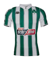 Παναθηναϊκός αθλητικός όμιλος, panathinaikos athlitikos omilos) is een griekse voetbalclub uit athene.de club werd in 1908 opgericht en is onderdeel van de omnisportclub panathinaikos.de clubkleur is groen en het logo is een klaverblad. Panathinaikos 2021 22 Home Kit