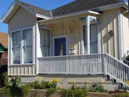 Small porch with layered rugs via curbly Small Porch Designs Can Have Massive Appeal