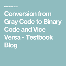 Conversion From Gray Code To Binary Code And Vice Versa Testbook Blog Binary Code Coding Binary