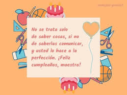 Feliz Cumpleanos Maestra Cumple Genial