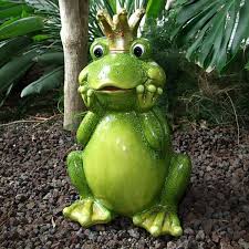 Sitzender Deko Frosch Mit Krone Von Thomas Philipps Ansehen