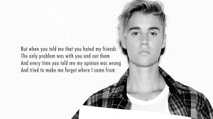 There's a lyric in the song that goes, if you like the way you look that much / you should learn to love yourself, which sort of sounds like. SumaistÄ¯ PriÄ—mimas Morfinas Justin Bieber Love Yourself Yenanchen Com