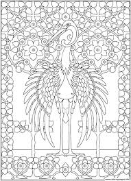 Flower adult, mandala, zentangle, advanced, hard, color by number for adults, christmas adults. Adult Majestic Heron Coloring Pages Printable