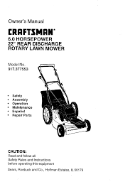 When you're bagging, raising the front wheels one notch higher than the rear helps collect clippings more efficiently. Craftsman 917377553 User Manual Rotary Mower Manuals And Guides 98120005