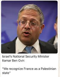 Macron: “Recognizing a Palestinian state is both a moral duty and a  necessity. Meanwhile in France: