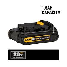 12v 7ah auto battery stater battery lithium ion rechargeable battery lifepo4 ebike battery. Dewalt 20 Volt Max Compact Lithium Ion 1 5ah Battery Pack Dcb201 The Home Depot