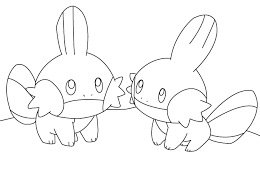 Mudkip coloring page from generation iii pokemon category. Mudkip Talk Lineart By Princessangel83 On Deviantart