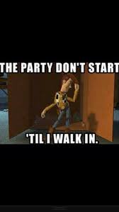 The Party Don T Start Til I Walk In Pin On Life