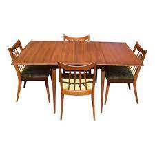 Don't forget to pair your beautiful chairs with a matching dining room table! Vintage Mid Century Modern Red Lion Mahogany Dining Set Set Of 5 Chairish