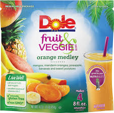 Mangos Mandarin Oranges Pineapple Bananas And Sweet Potato Harmonize To Make Sweet Music In Your Mou Frozen Fruit Smoothie Fruit Smoothies Dole Frozen Fruit