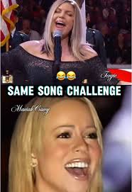 Mariah Carey and Fergie's Funny National Anthem Moment